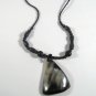 18" Pendant with hand carved mixed mukwa wood necklace.