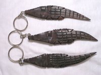 Hand carved key chains