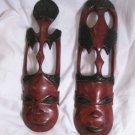 Hand carved African masks