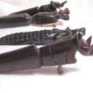 Bottle openers. Hand carved African animal designs.