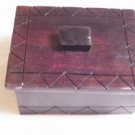Handmade African wood box.