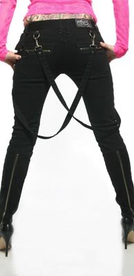 Lip Service Fitted Bondage Jean Pants