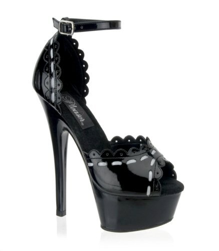 Kiss - Mid-Platform Contrast Lace 6" Stiletto Heel