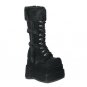 BEAR - 4½" Stacked Platform Suede Calf Boots