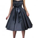 Deluxe Bow Polka-dot Dress