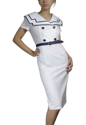 Vintage Style Retro Sailor Dress