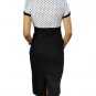 White Polka-Dot Pencil Skirt Dress