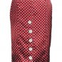 Red Sexy Polka Dot High-Waist Pencil Skirt