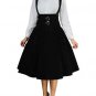 Black Velveteen Underbust Jumper Skirt