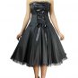 Black Corset Ribbon Lace Dress