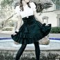 Button Accent Underbust Ruffle Tiered SKirt