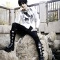 White Unisex style Leopard Print Shirt Top