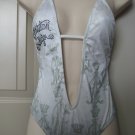 NWT Christian Audigier Geisha one peice rhinestones