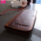 genuine natural vintage leather Case For Samsung Galaxy s3 book wallet handmade