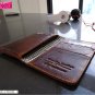 genuine vintage leather case for iphone 5 book wallet pouch 4s 4 3 handmade 3gs free shipping !