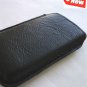 genuine real leather Sleeve Pouch case black fit iphone 4s s 4 book wallet TO free shipping !