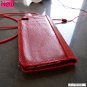 genuine real leather case for iphone 4s book wallet stand holder Skin red wine id free shipping !