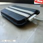 eal full leather case fit for iphone 4s cover purse pouch s 4 black pocket slim free shipping !