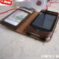 genuine real leather case fit iphone 4s purse pouch s 4 book stand Card wallet R free shipping !