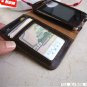 genuine real leather case fit iphone 4s purse pouch s 4 book stand Card wallet R free shipping !