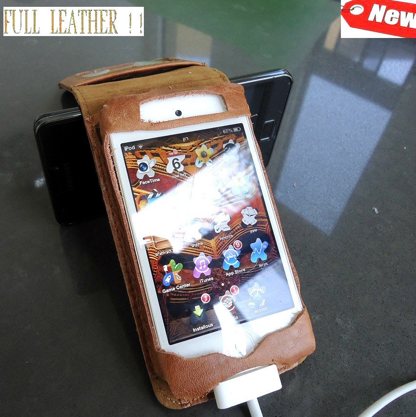 genuine leather Flip case fit iphone 4s book Card wallet 3 stand holder