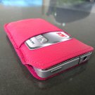 genuine leather case fit iphone 4s cover purse pouch s 4 pink 3g 4g woman style free shipping !