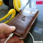 genuine real leather handmade case fit iphone 5 s cover slim purse RETRO style TOP free shipping