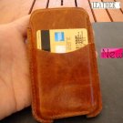 genuine nutural leather Case cover PULL for Galaxy Ace II X S7560M handmade 2
