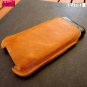 genuine nutural leather Case cover PULL for Galaxy Ace II X S7560M handmade 2