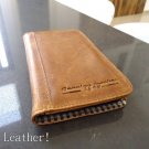 genuine new leather Case for Samsung Galaxy S4 SIII s4 book wallet handmade ID R