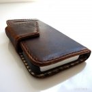 genuine real leather case for iphone 4s 4 cover book wallet stand holder Skin id