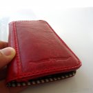 genuine real leather vintage Case for HTC ONE book wallet handmade m7 red new R