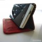 genuine real leather vintage Case for HTC ONE book wallet handmade m7 red new R