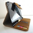 genuine Leather Bag for iPad mini 4 case cover handbag apple stand magnet brown