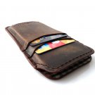 genuine vintage leather case fit iphone 5 s cover book wallet 5c 5s handmade c R