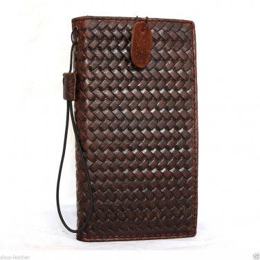Genuine Italian  Leather Case for Iphone 6 Book 4.7 Inch Wallet Handmade Slim S Luxury