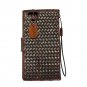 Genuine Italy Oil Leather Case for Iphone 6 Plus + Book Wallet Handmade Business Handmade