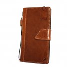 Genuine Real Leather magnet Case for Iphone 6 Plus + 5.5 Book Wallet Handmade Business  Free Shippin