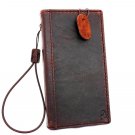 Genuine Leather Case for Sony Xperia Z3 Book Wallet Handmade Id Z 3 Slim Free Shipping