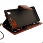 Genuine Real Leather Case for Sony Xperia Z3 Book Wallet Handmade Id Z 3 Magnet Close Luxury