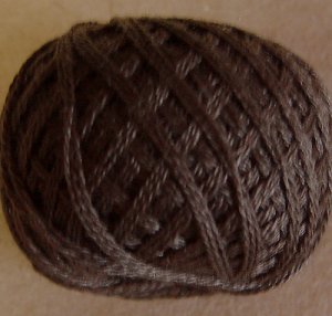 8122 Brown Black medium Three-Strand-Floss &Acirc;&reg; Valdani cotton 29yd  qty 9