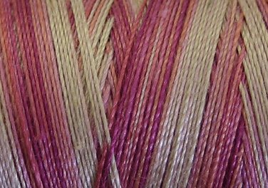 V107 Delicate Rose - 35wt -  500m - Valdani Variegated Thread q1