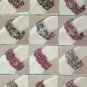 - Victorian Flower Design Crystal Bracelets - 1 Package of 12
