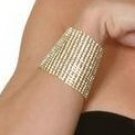 20 Row Rhinestone Studded Bracelet