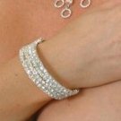 5 Row Wrap Around Rhinestone Spiral Bangle