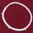 CZ Bangle with Woven Look Design