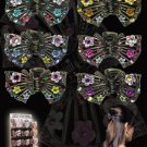 Ornella - Metal Butterfly Hair Clips with Enamel Design - 1 Package of 12