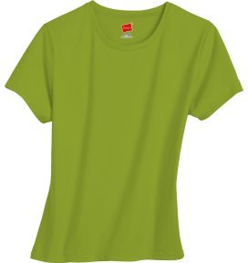 Women's Hanes Stretch Perfect Tee (New Leaf - small)
