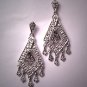 Estate Diamond Earrings Art Deco White Gold Vintage Style Drops