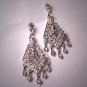 Estate Diamond Earrings Art Deco White Gold Vintage Style Drops